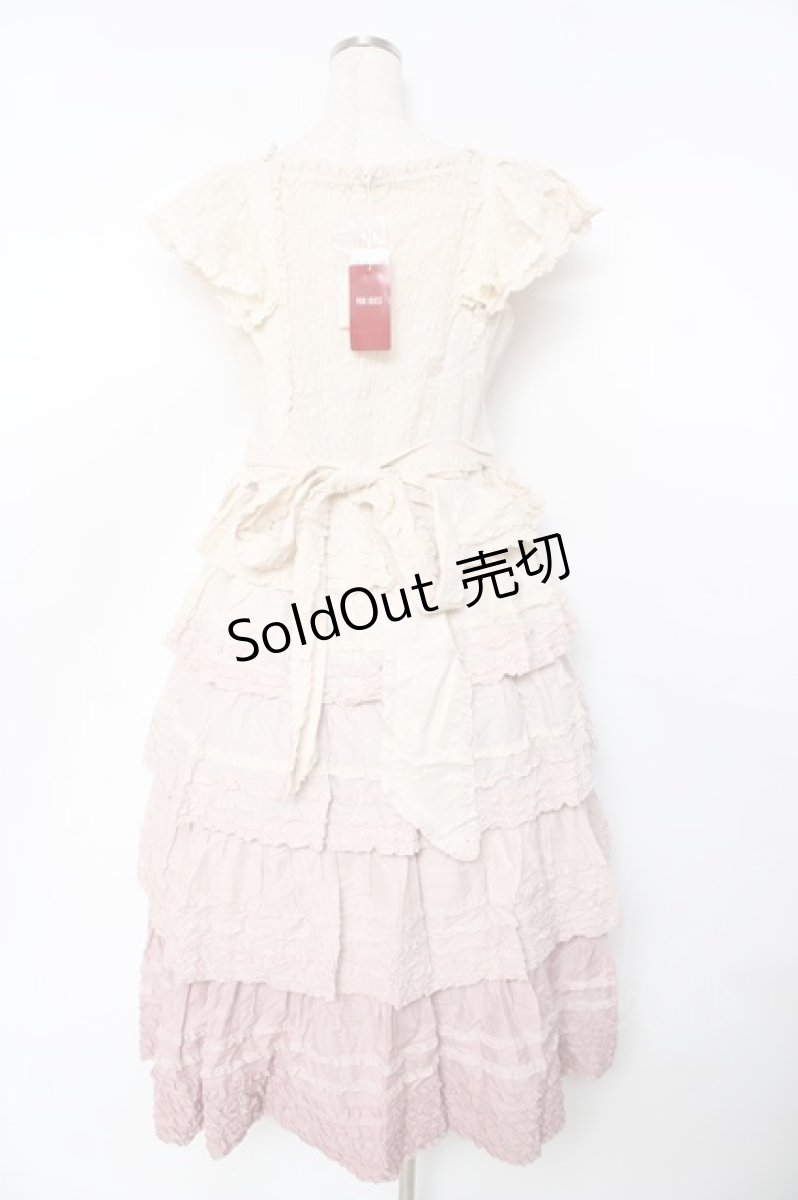 画像2: PINK HOUSE / ローンティアードワンピース F ピンク Y-25-10-31-037-LO-OP-SZ-ZY (2)