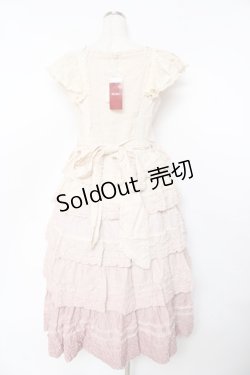 画像2: PINK HOUSE / ローンティアードワンピース F ピンク Y-25-10-31-037-LO-OP-SZ-ZY