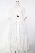 PINK HOUSE / ティアードロングワンピース F 白 Y-25-10-31-038-LO-OP-AS-ZY