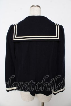 画像2: Innocent World / セーラーショートジャケット M ネイビー Y-25-10-31-041-IW-CO-AS-ZY