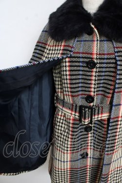 画像3: Lois CRAYON / 襟ファーツイードケープコート  アイボリー Y-25-10-31-042-LO-CO-SZ-ZY
