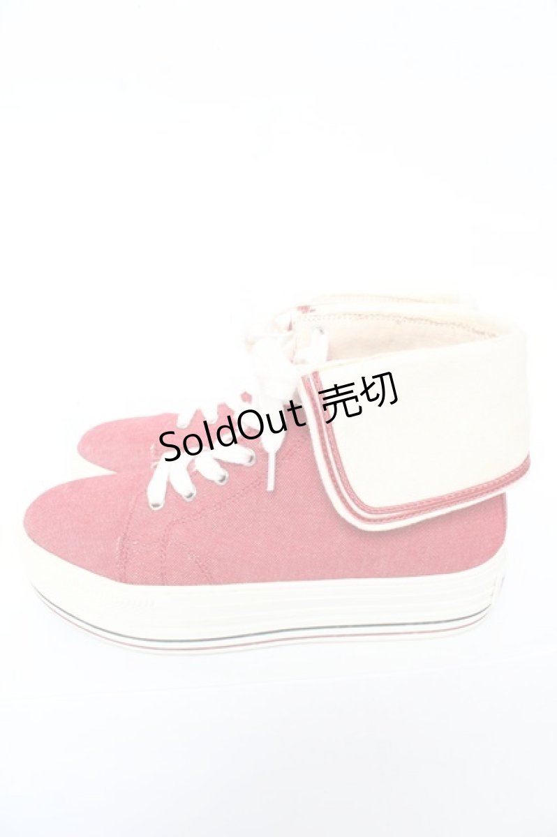 画像2: PINK HOUSE / セーラーカラーハイカットスニーカー  Y-25-10-31-005-LO-SH-SZ-ZTK030 (2)