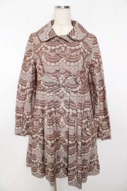画像1: Angelic Pretty / ホイップジャガードトレンチコート  ブラウン Y-25-10-31-046-AP-JA-SZ-ZY
