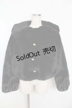 画像1: Angelic Pretty / Ladyファーショートコート  黒 Y-25-10-31-047-AP-CO-SZ-ZY