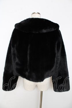 画像2: Angelic Pretty / Ladyファーショートコート  黒 Y-25-10-31-047-AP-CO-SZ-ZY