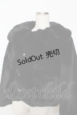 画像3: Angelic Pretty / Ladyファーショートコート  黒 Y-25-10-31-047-AP-CO-SZ-ZY