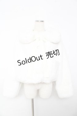 画像1: Angelic Pretty / Ladyファーショートコート  白 Y-25-10-31-048-AP-CO-SZ-ZY