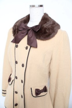 画像3: Innocent World / ファー付きハーフコート M キャメル Y-25-10-31-049-IW-CO-SZ-ZY