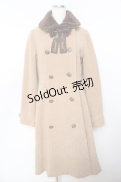 画像1: Innocent World / オリジナルロゴリボンコート M キャメル Y-25-10-31-050-IW-CO-SZ-ZY