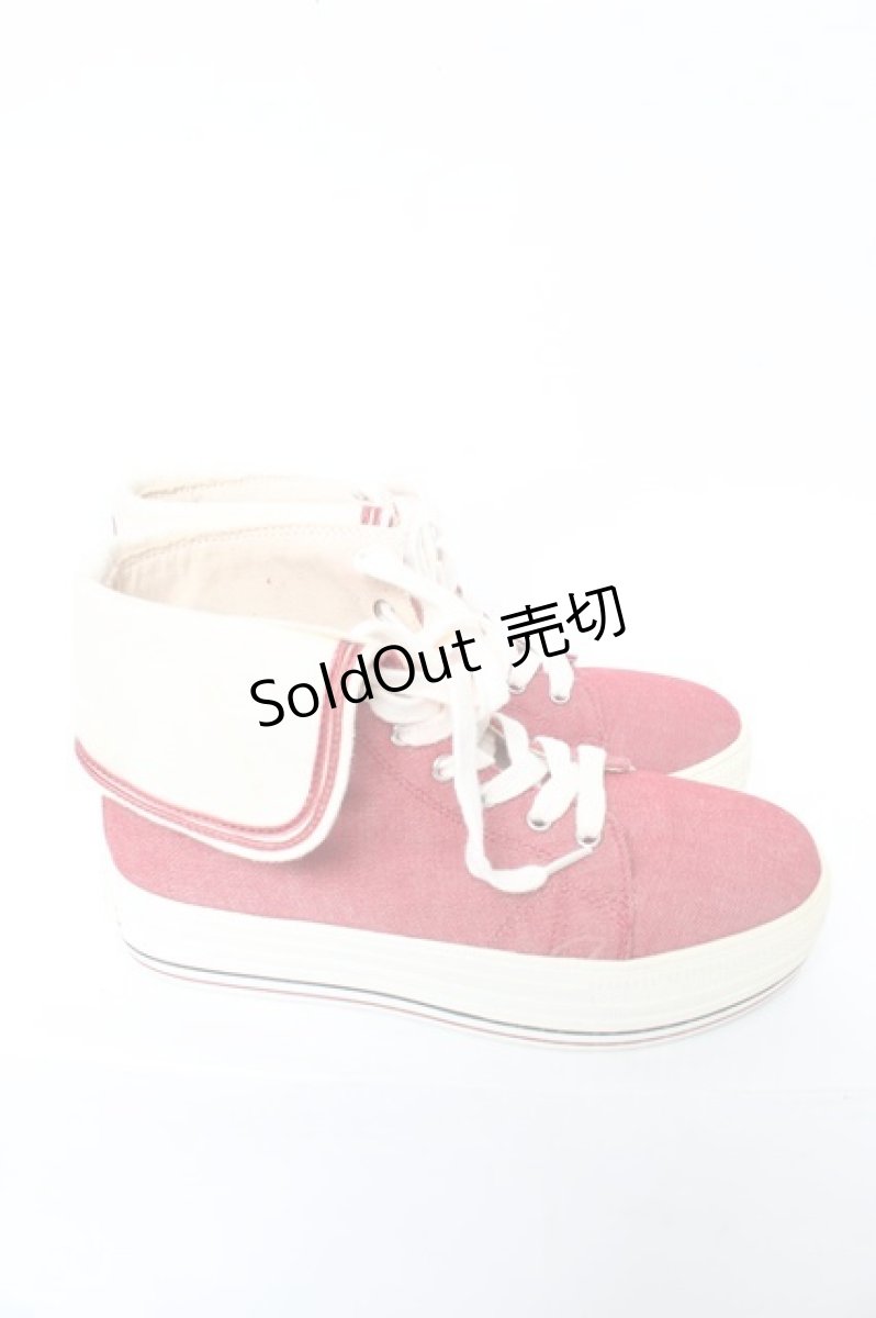 画像4: PINK HOUSE / セーラーカラーハイカットスニーカー  Y-25-10-31-005-LO-SH-SZ-ZTK030 (4)