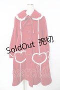 Angelic Pretty / Lovelyハートポッケコート  赤 Y-25-10-31-052-AP-CO-SZ-ZY