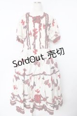 PINK HOUSE / リボンプリントワンピース F アイボリー Y-25-10-31-053-LO-OP-AS-ZY