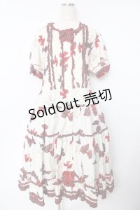 PINK HOUSE / リボンプリントワンピース F アイボリー Y-25-10-31-053-LO-OP-AS-ZY