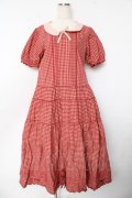 PINK HOUSE / カラーギンガムチェックワンピース F 赤 Y-25-10-31-054-LO-OP-AS-ZY