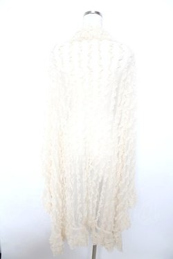 画像2: PINK HOUSE / ドットチュールフリルストール F 生成り Y-25-10-31-001-LO-ZA-AS-ZY