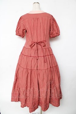 画像2: PINK HOUSE / カラーギンガムチェックワンピース F 赤 Y-25-10-31-054-LO-OP-AS-ZY