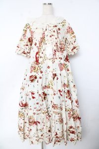 PINK HOUSE / アンジェリークローズプリントワンピース F アイボリー Y-25-10-31-055-LO-OP-AS-ZY