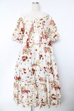 画像1: PINK HOUSE / アンジェリークローズプリントワンピース F アイボリー Y-25-10-31-055-LO-OP-AS-ZY