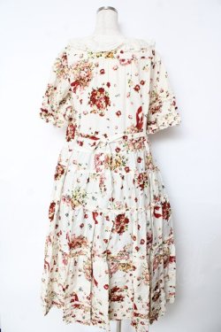 画像2: PINK HOUSE / アンジェリークローズプリントワンピース F アイボリー Y-25-10-31-055-LO-OP-AS-ZY