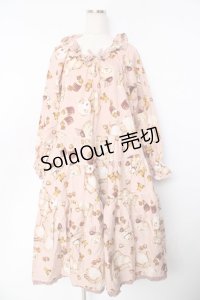 PINK HOUSE / ビターパンダプリントミディ丈ワンピース F ピンク Y-25-10-31-056-LO-SK-AS-ZY