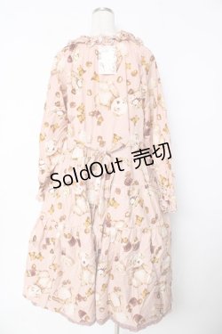 画像2: PINK HOUSE / ビターパンダプリントミディ丈ワンピース F ピンク Y-25-10-31-056-LO-SK-AS-ZY