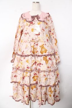 画像1: PINK HOUSE / Animal Happy Jamプリントワンピース F ピンク Y-25-10-31-058-LO-OP-AS-ZY