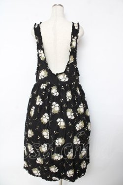 画像2: PINK HOUSE / ひな菊柄ジャンパースカート F 黒 Y-25-10-31-059-LO-OP-SZ-ZY