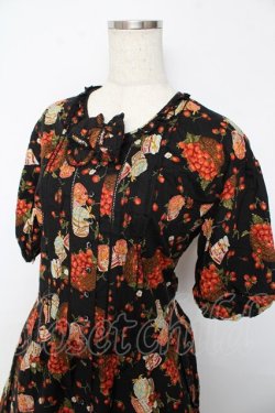 画像3: PINK HOUSE / ベリーベリージャムワンピース F 黒 Y-25-10-31-061-LO-OP-AS-ZY