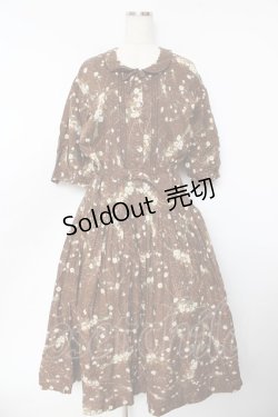 画像1: PINK HOUSE / ひな菊ブーケ柄ワンピース F ブラウン Y-25-10-31-062-LO-OP-AS-ZY