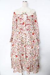 PINK HOUSE / キャットチェリードロッププリントワンピース F 生成り Y-25-10-31-063-LO-OP-AS-ZY