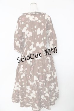 画像2: PINK HOUSE / ロージーローズプリントワンピース F ブラウン Y-25-10-31-064-LO-OP-AS-ZY