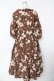 画像2: PINK HOUSE / ロージーローズプリントワンピース F ブラウン Y-25-10-31-064-LO-OP-AS-ZY (2)