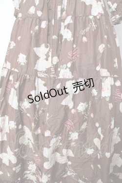 画像4: PINK HOUSE / ロージーローズプリントワンピース F ブラウン Y-25-10-31-064-LO-OP-AS-ZY