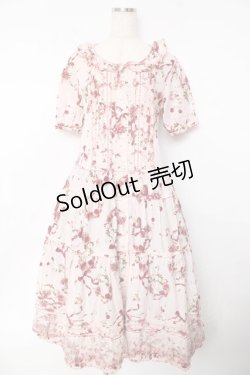 画像1: PINK HOUSE / ローズリースプリントワンピース F ピンク Y-25-10-31-066-LO-OP-SZ-ZY