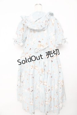 画像2: PINK HOUSE / クッキーラビッツプリントフード付きミディワンピース F サックス Y-25-10-31-067-LO-OP-AS-ZY