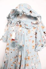 画像3: PINK HOUSE / クッキーラビッツプリントフード付きミディワンピース F サックス Y-25-10-31-067-LO-OP-AS-ZY (3)