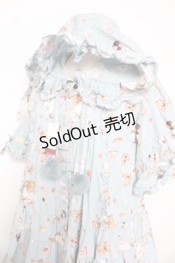 画像3: PINK HOUSE / クッキーラビッツプリントフード付きミディワンピース F サックス Y-25-10-31-067-LO-OP-AS-ZY