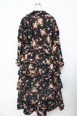 画像2: PINK HOUSE / ブルーミングドット柄襟付きワンピース F 黒 Y-25-10-31-068-LO-OP-AS-ZY