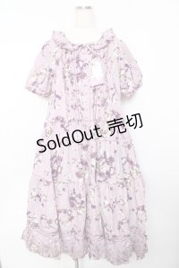 PINK HOUSE / ローズリースプリントワンピース F ラベンダー Y-25-10-31-071-LO-OP-AS-ZY