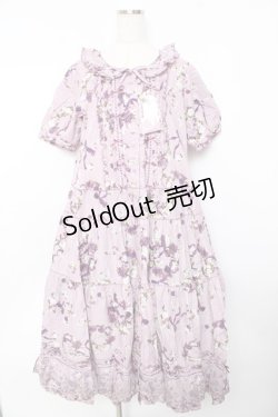 画像1: PINK HOUSE / ローズリースプリントワンピース F ラベンダー Y-25-10-31-071-LO-OP-AS-ZY