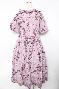 画像2: PINK HOUSE / ローズリースプリントワンピース F ラベンダー Y-25-10-31-071-LO-OP-AS-ZY