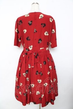 画像2: PINK HOUSE / スコッチテリアワンピース F 赤 Y-25-10-31-072-LO-OP-SZ-ZY
