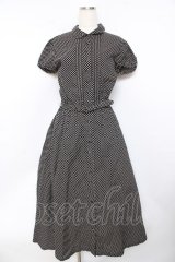 PINK HOUSE / ドットワンピース F 黒 Y-25-10-31-073-LO-OP-SZ-ZY