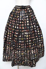 PINK HOUSE / Pink House Favoritesプリントスカート F 黒 Y-25-10-31-074-LO-SK-SZ-ZY