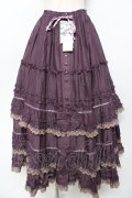 PINK HOUSE / ドイリーレース使いスカート F パープル Y-25-10-31-076-LO-SK-SZ-ZY