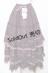 PINK HOUSE / ドイリーレース使いスカート F パープル Y-25-10-31-076-LO-SK-SZ-ZY