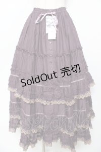 PINK HOUSE / ドイリーレース使いスカート F パープル Y-25-10-31-076-LO-SK-SZ-ZY
