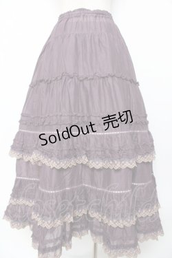 画像2: PINK HOUSE / ドイリーレース使いスカート F パープル Y-25-10-31-076-LO-SK-SZ-ZY