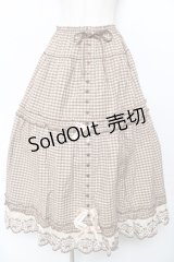 PINK HOUSE / オリジナルクマレースチェックスカート F ブラウン Y-25-10-31-077-LO-SK-AS-ZY