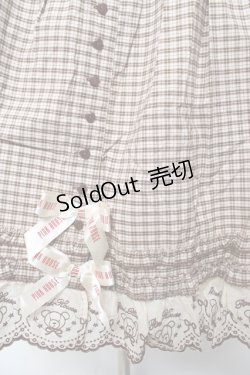 画像3: PINK HOUSE / オリジナルクマレースチェックスカート F ブラウン Y-25-10-31-077-LO-SK-AS-ZY